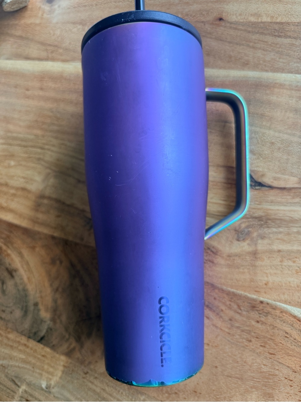 Corkcicle Stainless Travel Tumbler with the Stainless Steel Straw Nebula